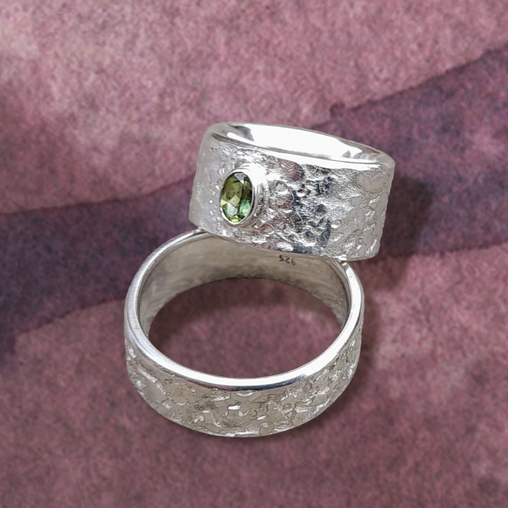 Eheringe Peridot Silber
