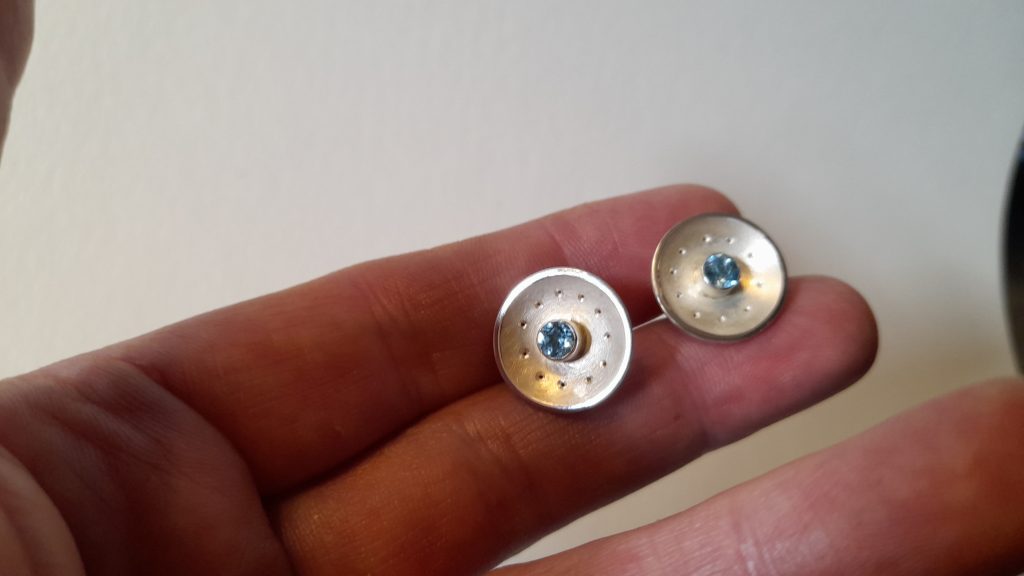 Ohrstecker_Silber_Topas Rund