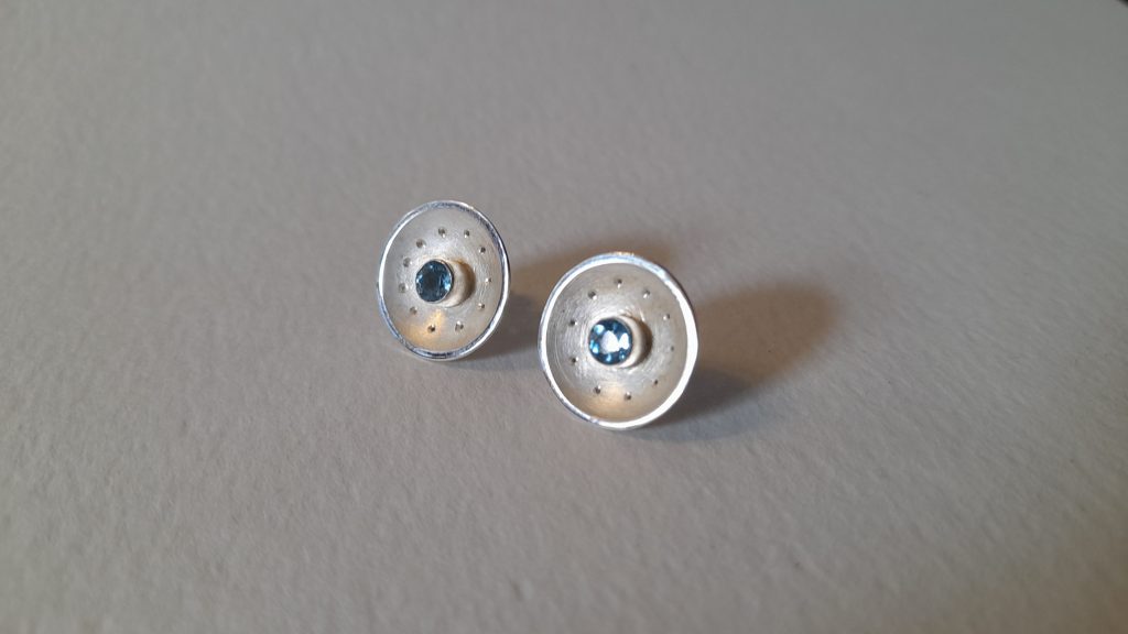 Ohrstecker_Silber_Topas Rund