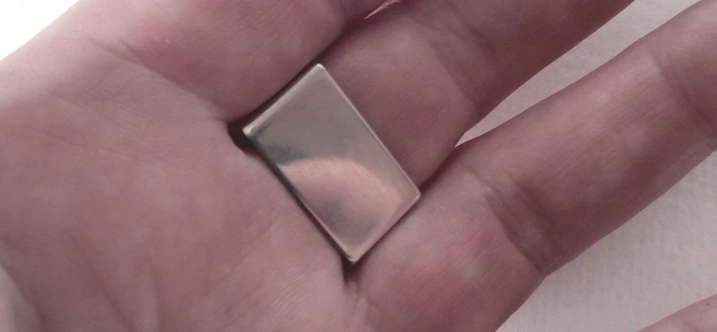 Ring Citrin 6mm Quadrat eckig Hand