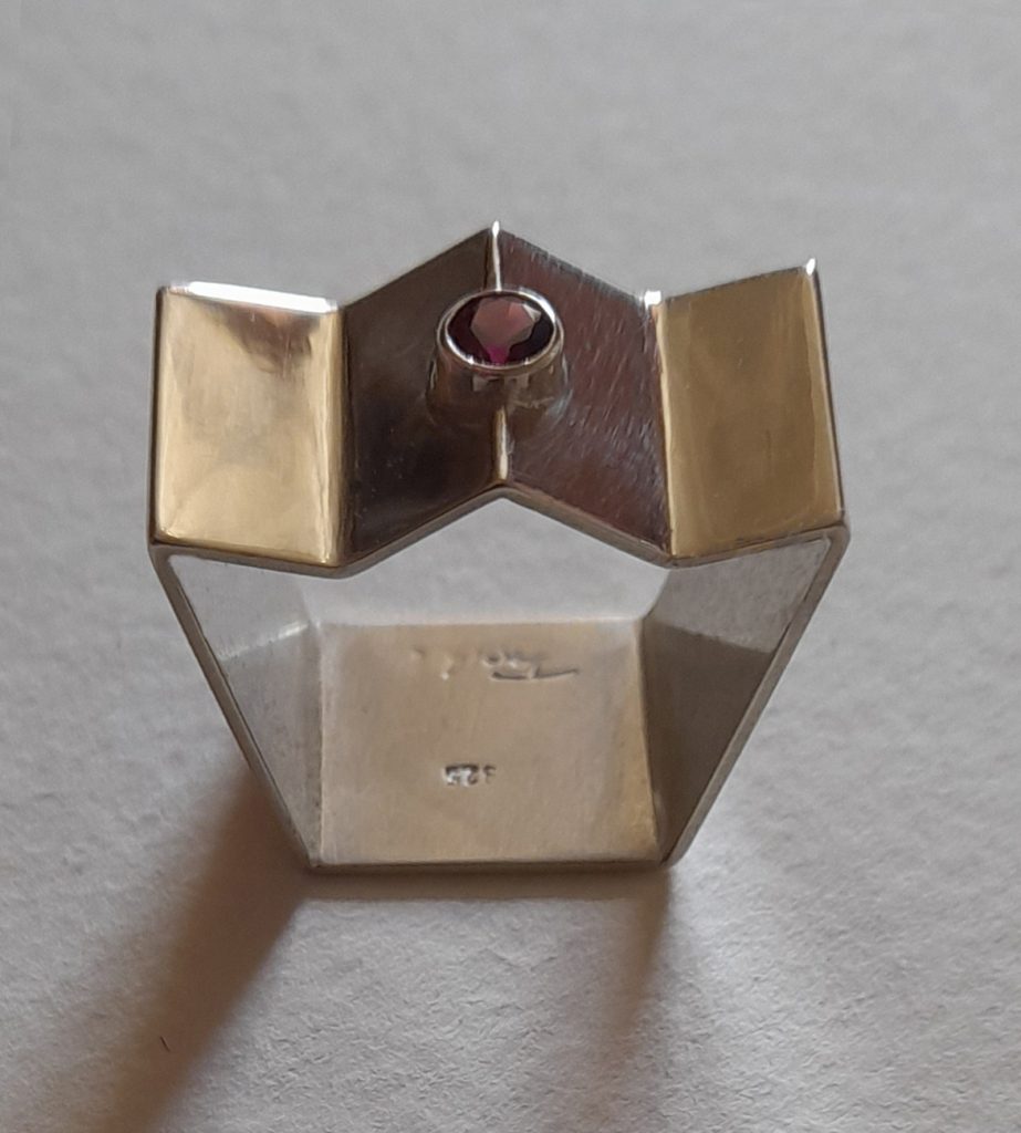 Ring Krone Rodolith Rund