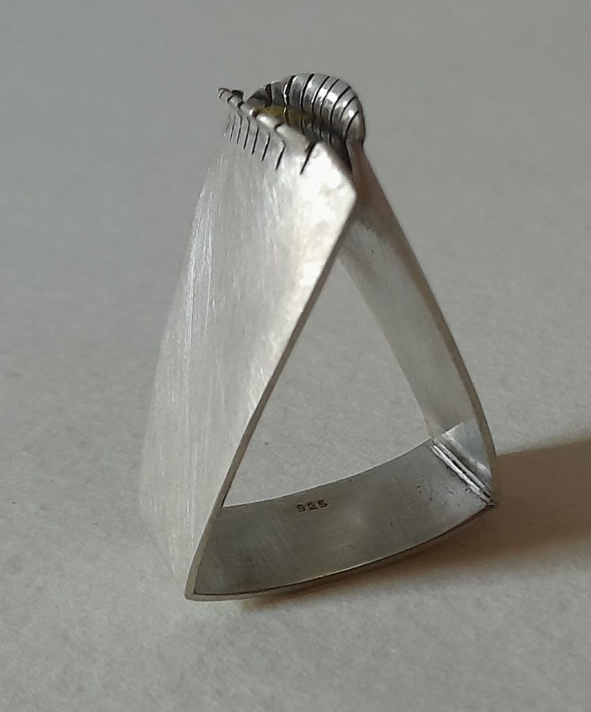 Ring Moosturmalin Linse