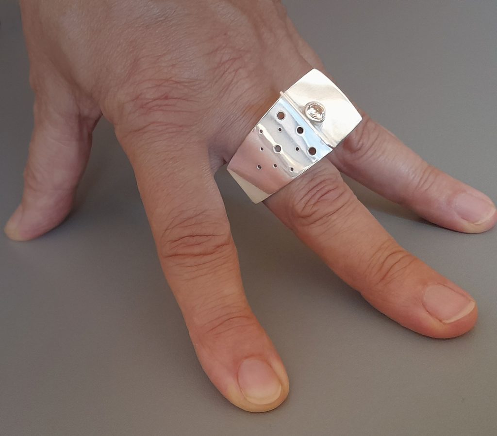 Ring-Kaleidoskop-Zirkonia-Rund